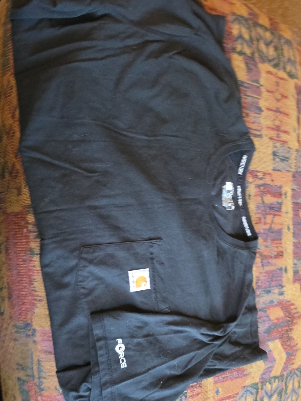 Carhartt Mens Black Pocket T-Shirt